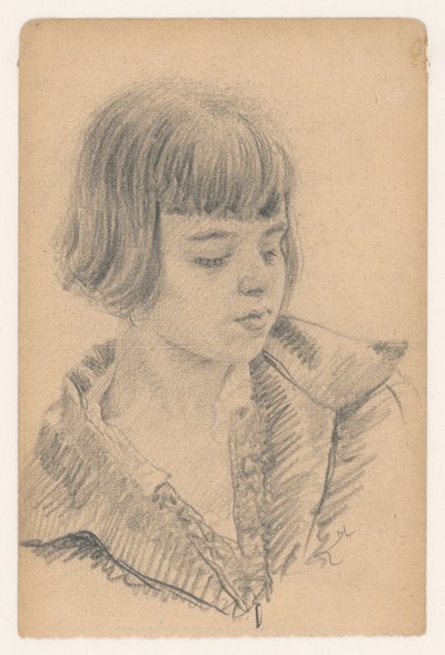 Portrait Study of a Young Girl by Ivan Zabota